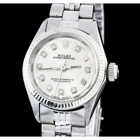 stainless steel rolex watches|Rolex women's stainless steel watch.